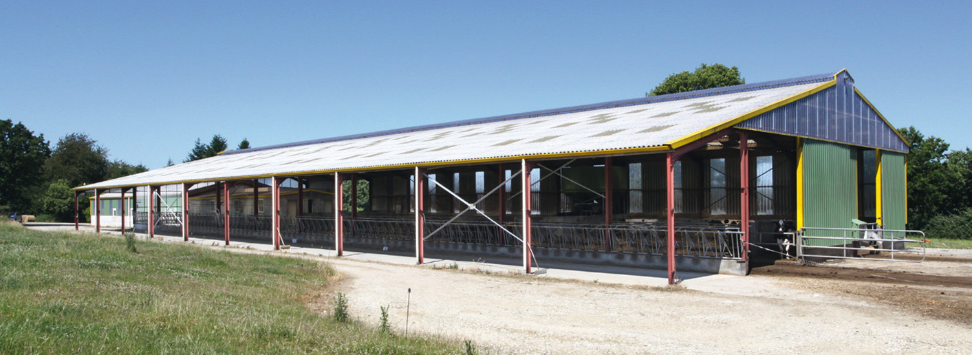 Hangar agricole, Bâtiment de stockage - Bois lamellé-collé