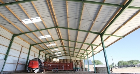 Hangar de Stockage, couverture tle bac acier